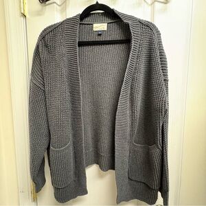 Universal Thread Charcoal Open-Front Cardigan